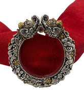 Silver Plated Two Tone Polish Nakshi Elephant Head Silver Kada Bracelet By Gehna Shop Bracelets